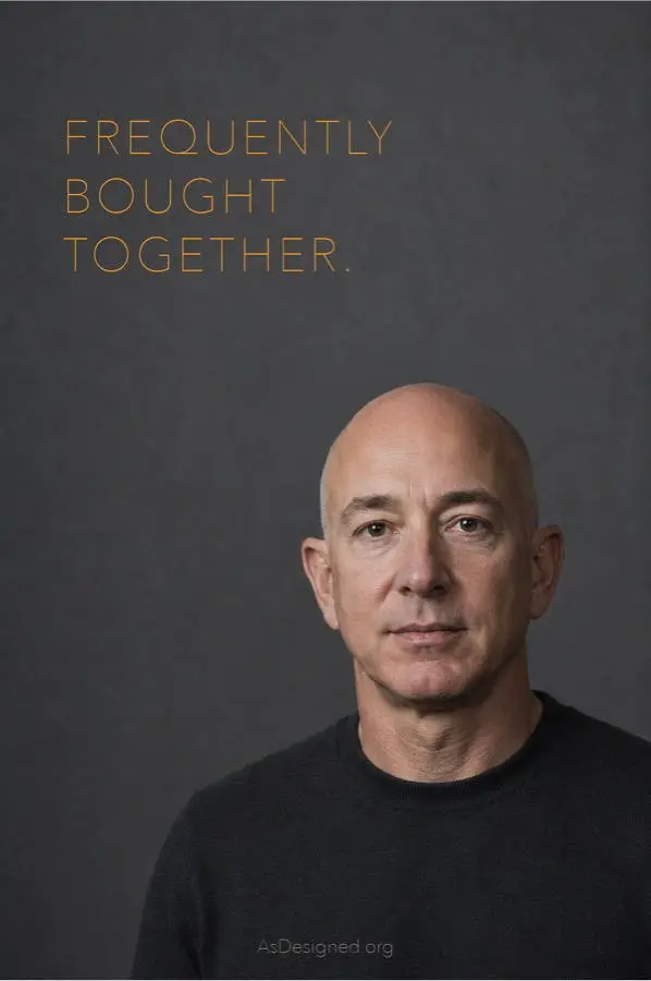 Jeff Bezos, with the label Frequently Bought Together