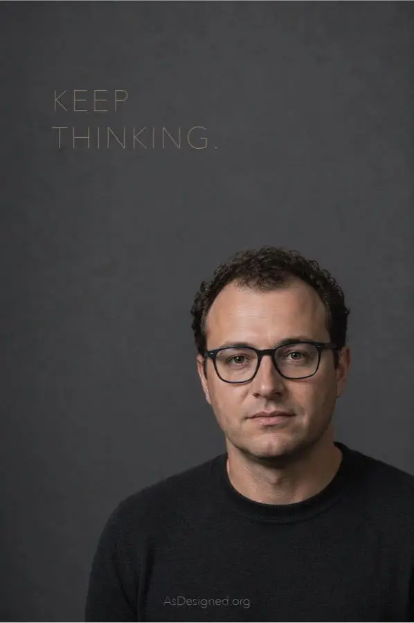 Dario Amodei, with the label Keep Thinking