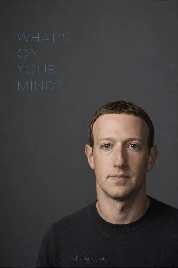 Mark Zuckerberg, with the prompt What's on your mind?